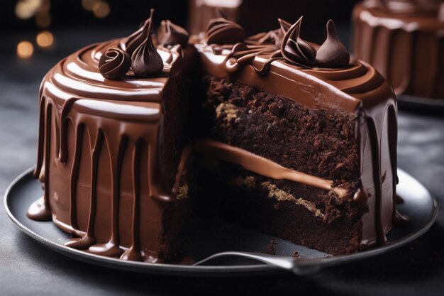 Photo chocolate cake