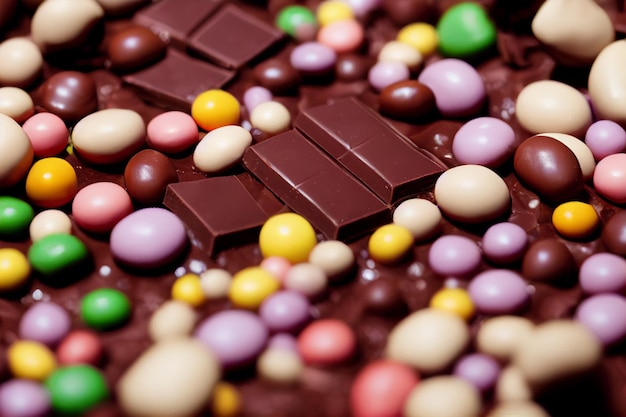 Chocolate Candies Background