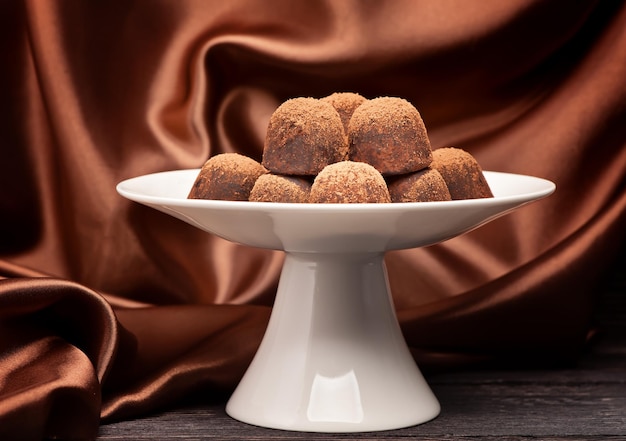 Chocolate candy truffles