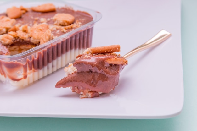 Photo chocolate candy with cornstarch biscuit, very popular in rio de janeiro.