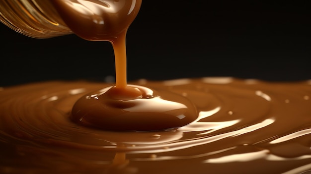 Chocolate and Caramel background