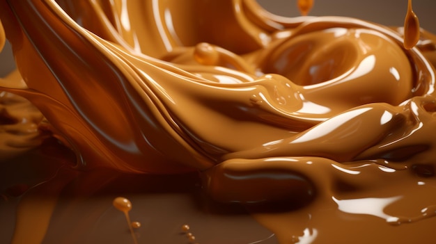 Chocolate and Caramel background