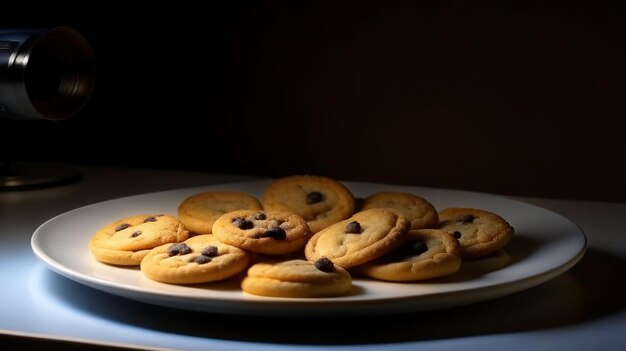 Chocolate Chip Cookies restaurant dish on a plate