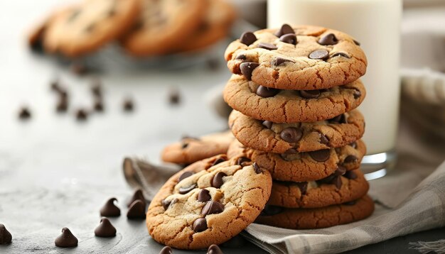 chocolate chip cookies on a tray with a newspaper