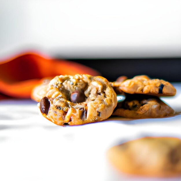 Foto biscotti con gocce di cioccolato