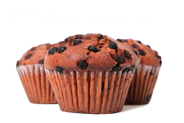 Photo chocolate chip muffin cakes
