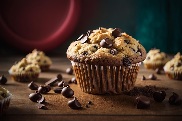 Chocolate chip muffin