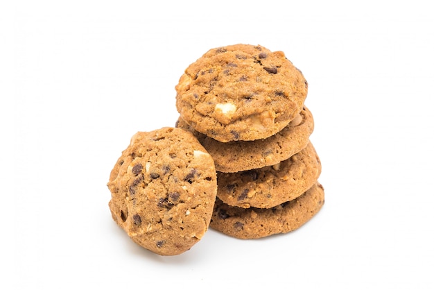 Photo chocolate chips and cashew nut cookies