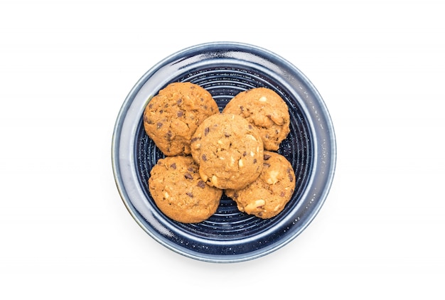 Photo chocolate chips and cashew nut cookies