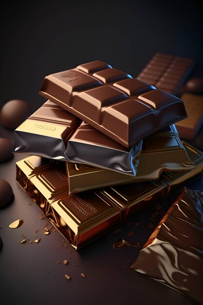 Foto chocolate_cinematic_lighting_beautiful_bright_hyperrea