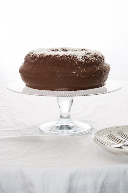 Photo chocolate and coconut cake