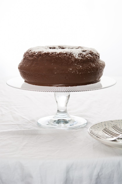 Chocolate and coconut cake