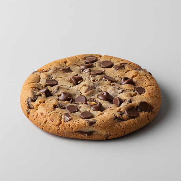 Chocolate Cookie Chip geïsoleerd met een knippad