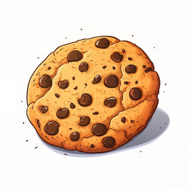 chocolate cookie illustration