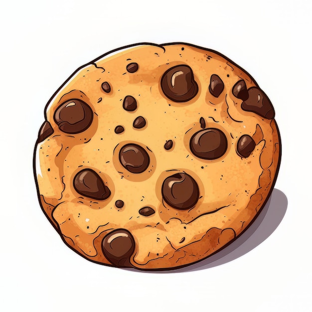 chocolate cookie illustration