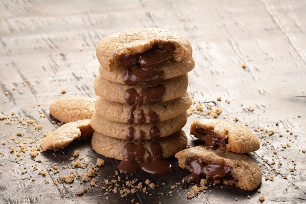 chocolate cookies Chocolate chip cookies shot