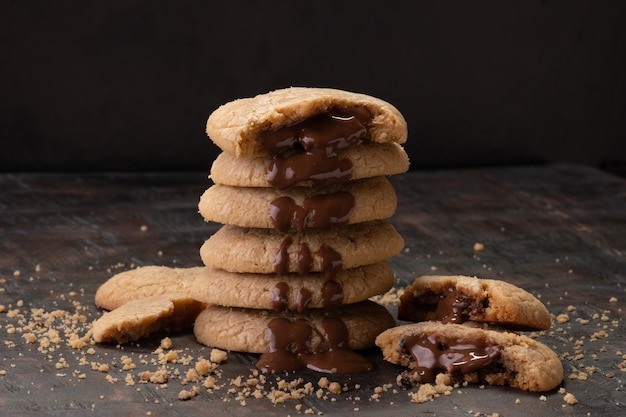 chocolate cookies Chocolate chip cookies shot