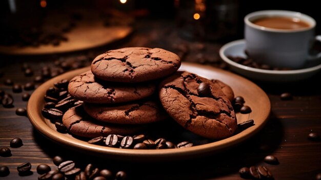 Chocolate cookies dessert