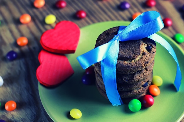 Caramelle a nastro di biscotti al cioccolato