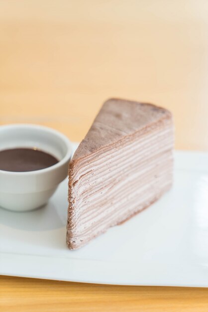 chocolate crape cake