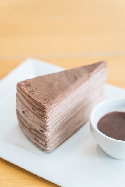 chocolate crape cake