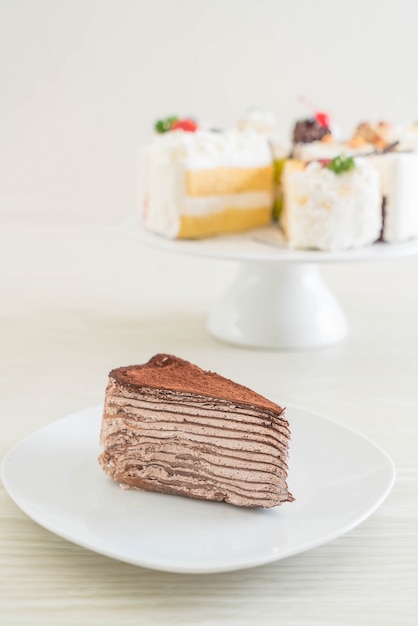 chocolate crape cake