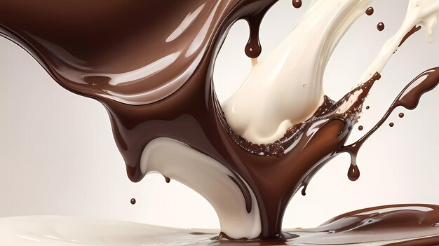 Photo chocolate cream background illustration