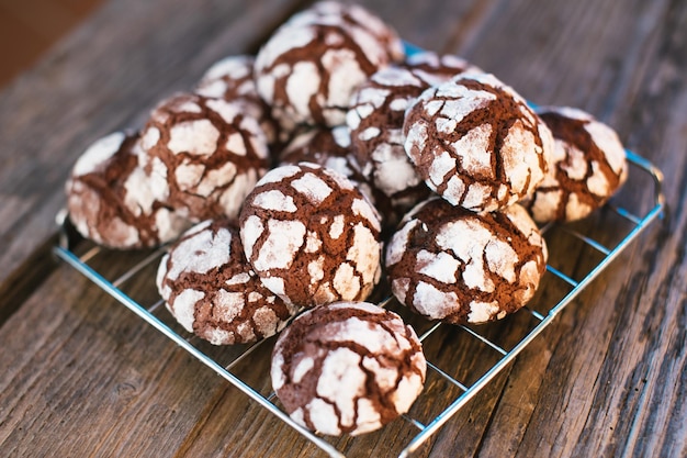 Photo chocolate crinkles