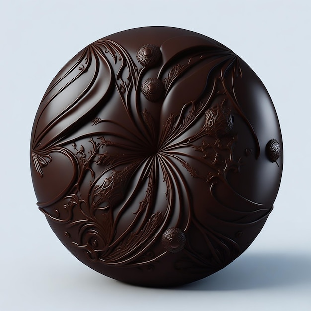 шоколадный дизайн и реалистичный шоколадный фон