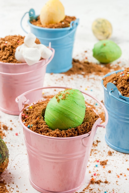 Chocolate dessert for Easter