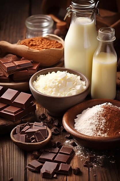 Chocolate Dessert Ingredients