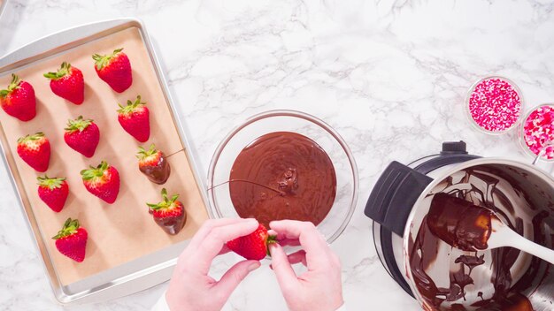 Chocolate dipped strawberries