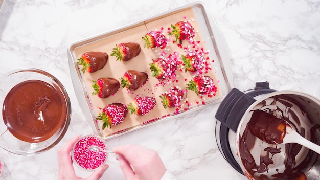 Chocolate dipped strawberries