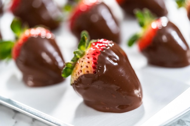 Chocolate dipped strawberries