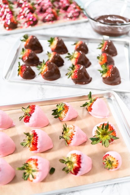 Chocolate dipped strawberries