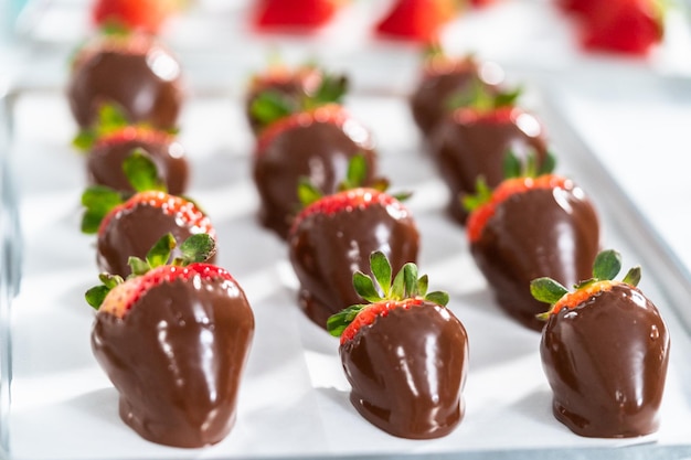 Chocolate dipped strawberries