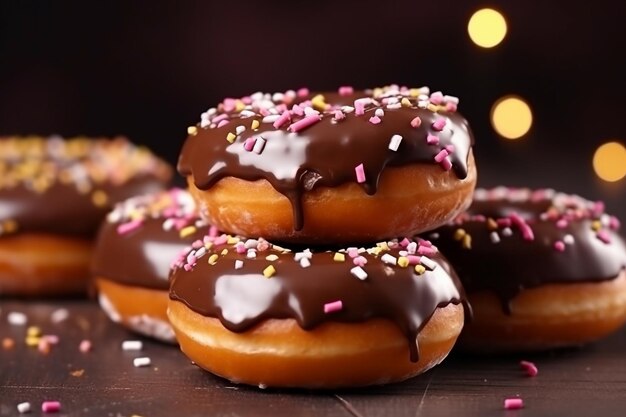 Chocolate donutsGenerative Ai