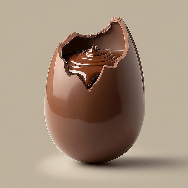 チョコレートイースターエッグ 孤立
