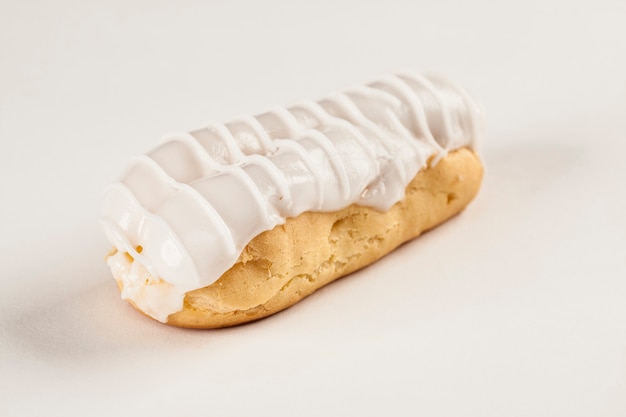 Chocolate eclair with chocolate filling