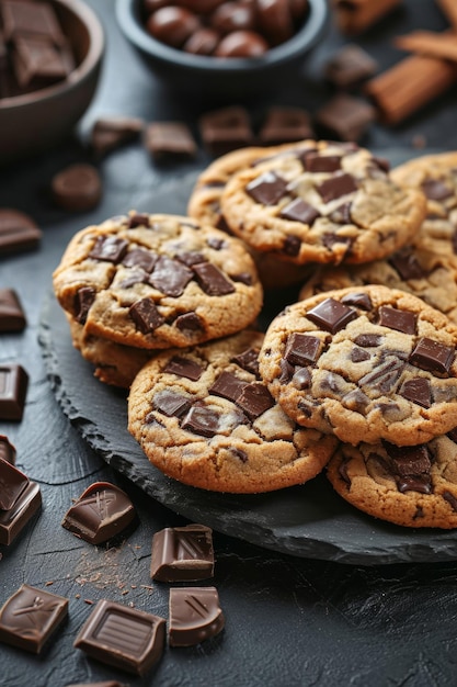 Chocolate filled cookies