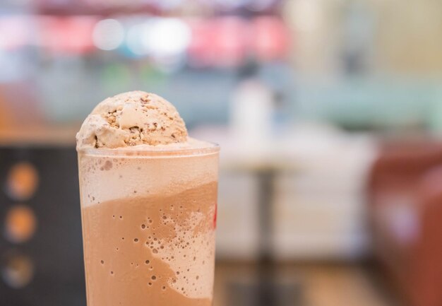 chocolate frappe with icecream