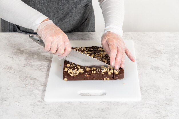チョコレートヘーゼルナッツファッジ