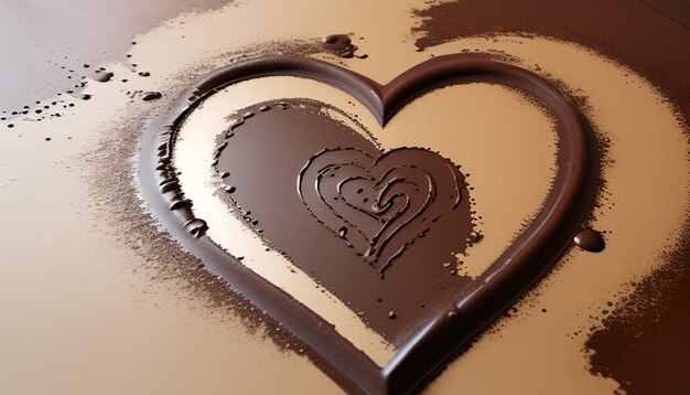 Photo chocolate heart