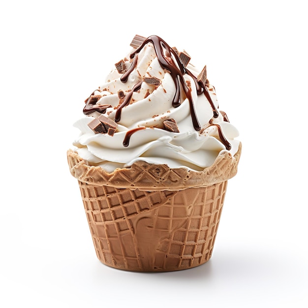 Фото Шоколадное мороженое десерт