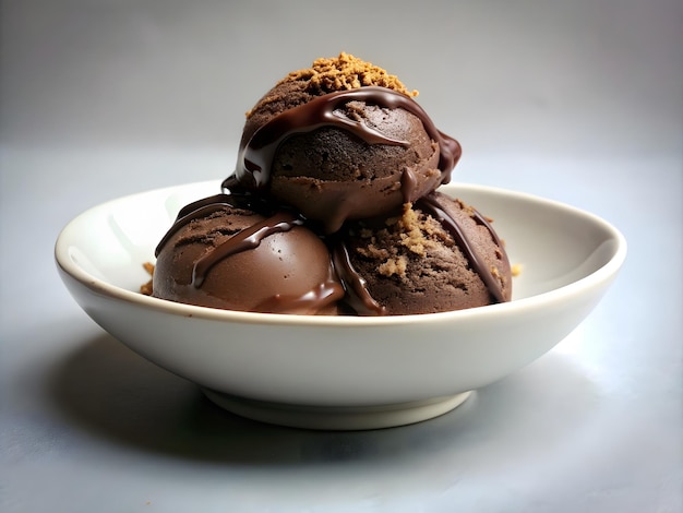 chocolate ice cream dish