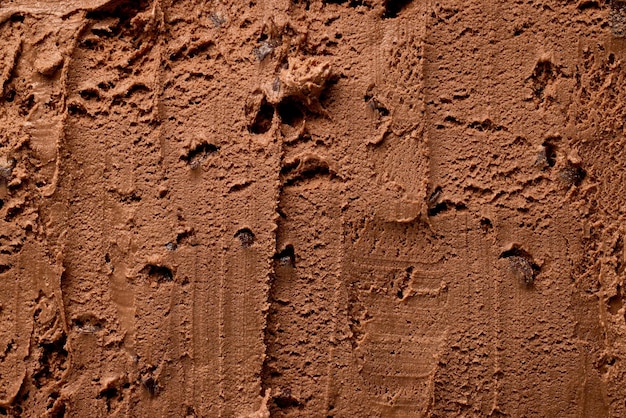 Chocolate ice cream texture