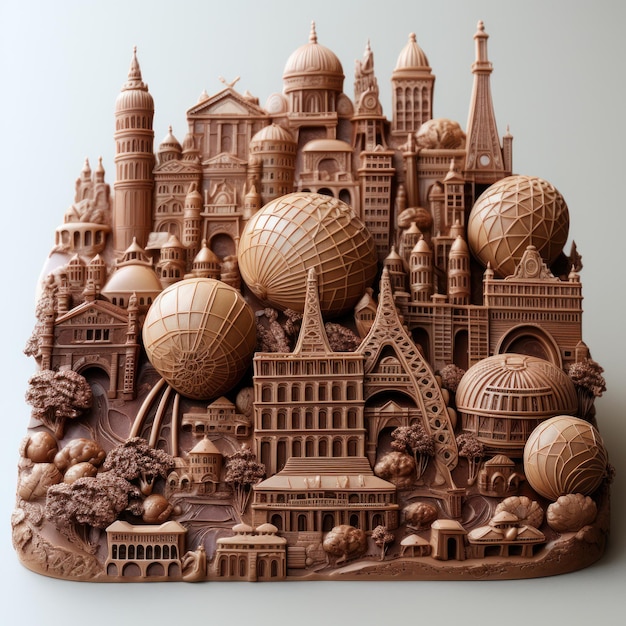 Chocolate landmarks and monuments