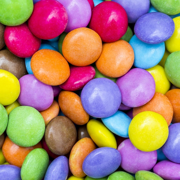 Шоколадная чечевица smarties сладости красочные