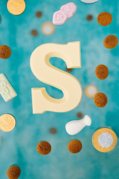 Photo chocolate letter s