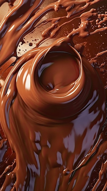 Фото Шоколад жидкая жидкая текстура фон